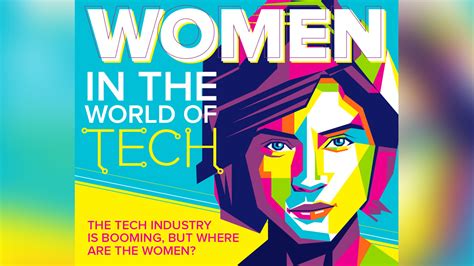 Closing The Gender Gap Women In Tech Infographic