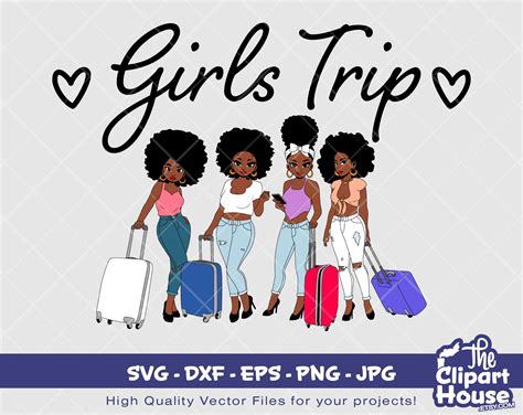 Girls Trip Digital Svg Dxf Eps Png  Instant Etsy