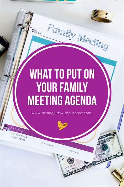It helps everyone get on the same. Family Meeting Agenda in 2020 | Family meeting, Meeting ...