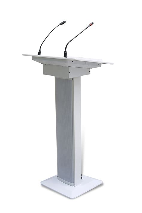 China T 100 Rostrum Design Modern Stainless Steel Metal Modern Lectern