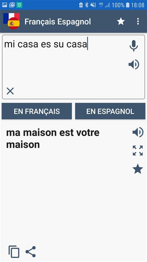 La traduction apparaîtra dans une nouvelle fenêtre. Traducteur Français Espagnol for Android - APK Download