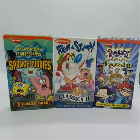 NICKELODEON VHS LOT Of Rugrats SpongeBob Ren Stimpy EUR PicClick DE