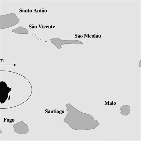 Map Of The Cape Verde Archipelago Download Scientific Diagram