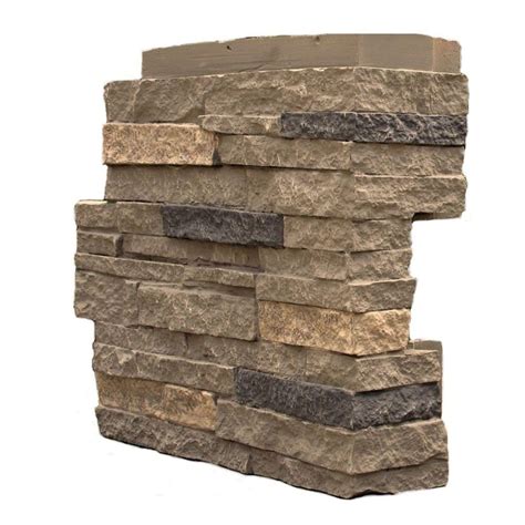 Nextstone Stacked Stone Volcanic Gray 425 In X 1375 In Faux Stone