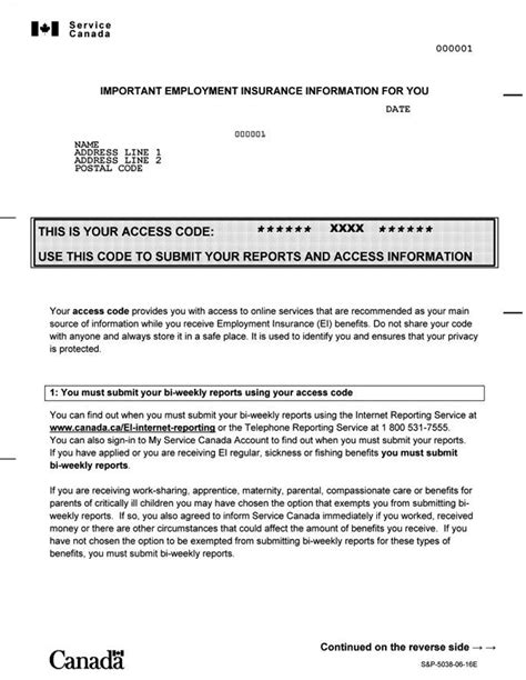 Some companies ask beneficiaries to start by sending in a form that. Employment Insurance (EI) benefit statement - Canada.ca