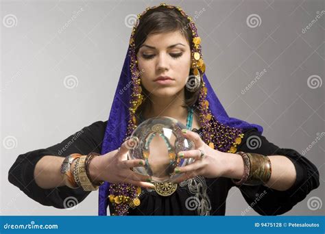 Fortune Teller With Crystal Ball Stock Photo 9475128