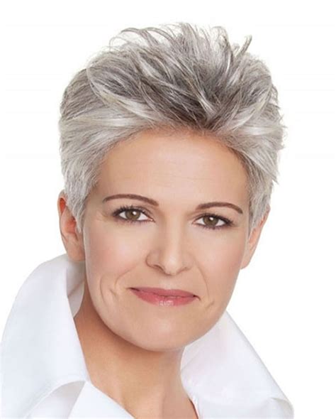 Short Gray Hairstyles For Older Women Over 50 Gray Hair