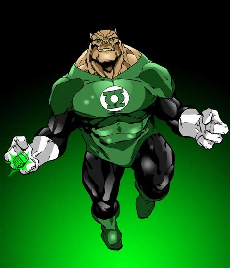 The Green Lantern Is Running With His Arms Out And Eyes Open While