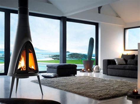 This elegantly designed stainless steel framed electric fireplace adds an ideal touch of modern style and comfort to your home. 15 Hanging And Freestanding Fireplaces To Keep You Warm ...