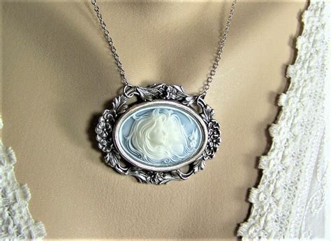 Cameo Necklace Ivory Brown Cameo Twins Cameo Sisters Cameo Etsy