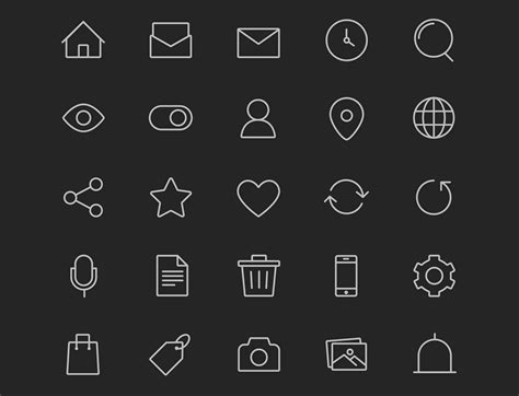 25 Free Interface Icons Ai