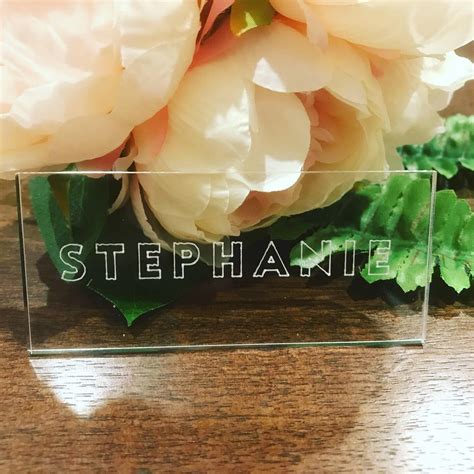 Clear Acrylic Place Cards Perspex Seating Wedding Name Etsy Australia