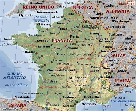 Mapa de las regiones de francia annamapa.com. Mapa de Francia - Turismo.org