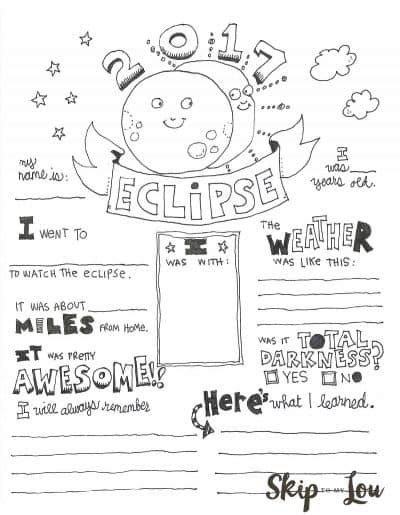 The game cards are located on the next page. Solar Eclipse Coloring Page | Skip To My Lou