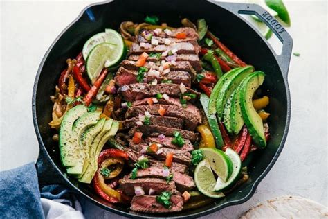 20 Minute Steak Fajitas With Avocado Lime Healthy Delicacies Recipe Steak Recipes Stove
