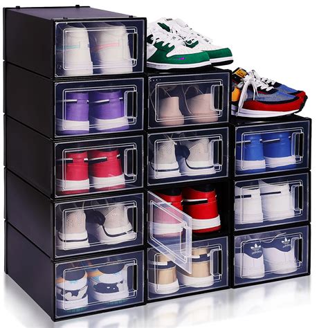 Buy Shoe Organizer Shoe Storage Boxes Clear Shoe Boxes Stackable Shoe