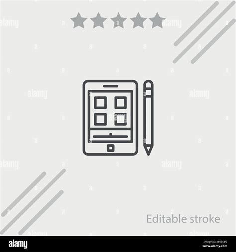 Graphic Tablet Vector Icon Modern Simple Vector Illustration Stock Vector Image And Art Alamy