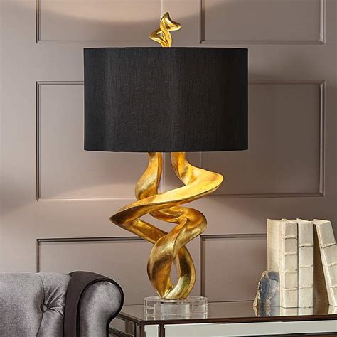 Check spelling or type a new query. Kathy Ireland Tribal Impressions Gold Leaf Table Lamp ...