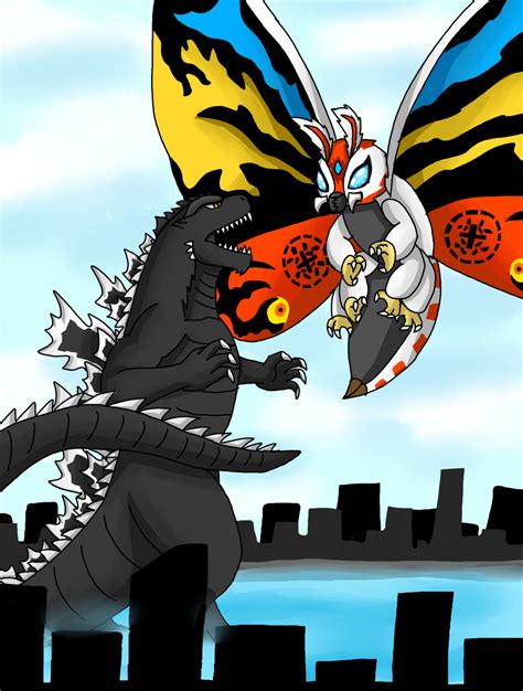 Asylusverse Mothra Vs Godzilla By Brunozillinhero On Deviantart