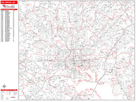 Zip Code Map Of Baltimore Md The Map Of United States