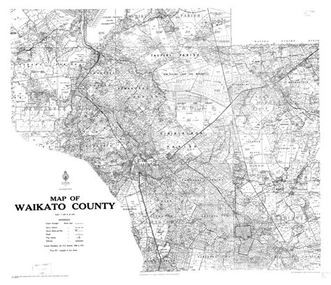 Waikato County Cadastral Map University Of Waikato