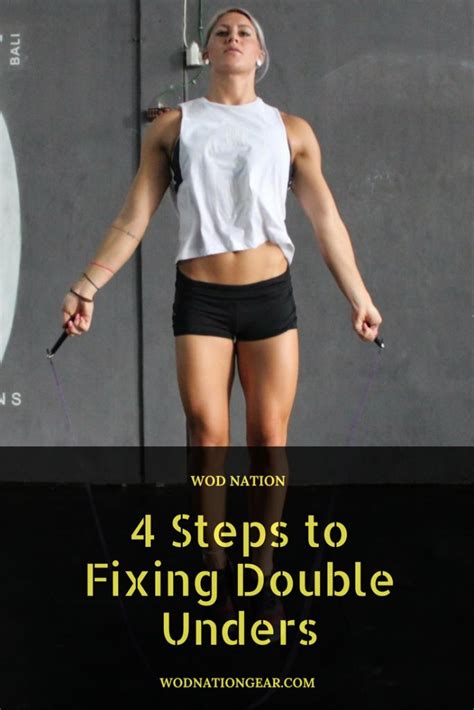 4 Steps To Fixing Double Unders Double Unders Crossfit Double Unders Crossfit Diet