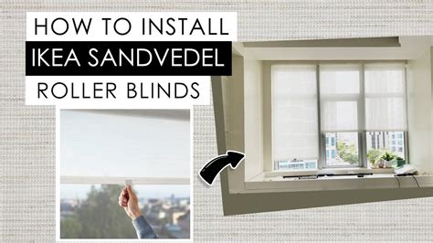 Installing Ikea Sandvedel Roller Blinds How To Youtube