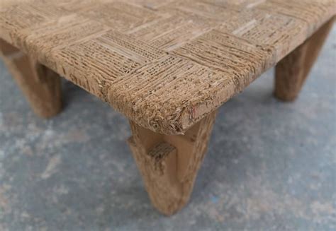 Handcrafted by skilled artisans, each tabletop is chiseled with rustic. Joel Stearns Corrugated Cardboard Coffee Table at 1stdibs