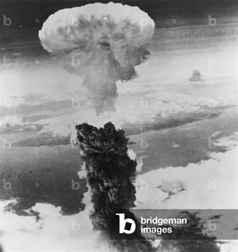 World War Ii Nagasaki The Mushroom Cloud Of The Atomic Bomb Over