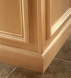 Tim carter explains how to put crown molding on your kitchen cabinets. Cove baseboard molding installed at base of floor cabinets ...