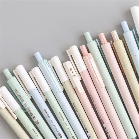 P A S T E L M I N D Stationery Pens Cute School Supplies Gel Ink Pens