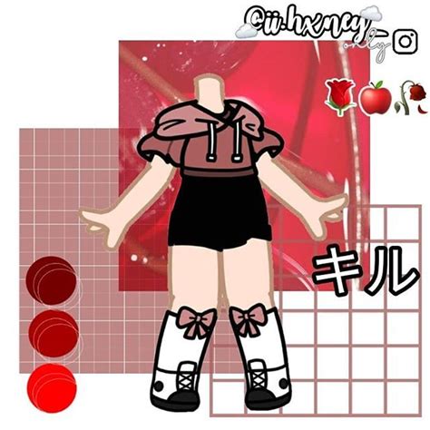 Hairstyles gacha club outfits for girls. by: ii.hxney_ from instagram | Club outfits, Club ...