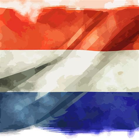 premium photo illustration of the netherlands flag