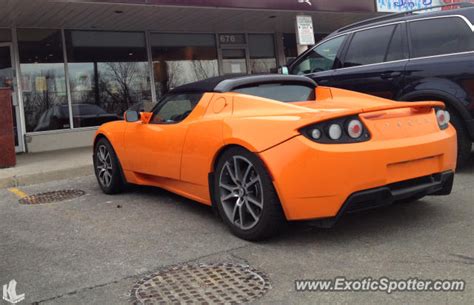 Tesla did not announce an official top speed. Tesla Roadster spotted in Toronto, Canada on 03/31/2013 ...
