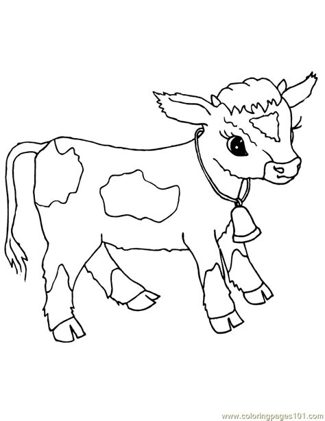 Cow coloring pages are a great way to work fine motor skills for writing, so give your child some fun time down at the farm with these cow coloring pages. Baby cow | Cow coloring pages, Farm animal coloring pages ...