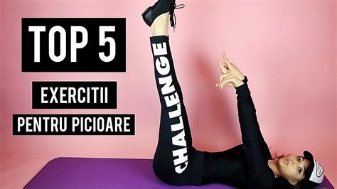 Top 5 Exercitii Pentru Picioare Slim Legs Workout Hd Youtube