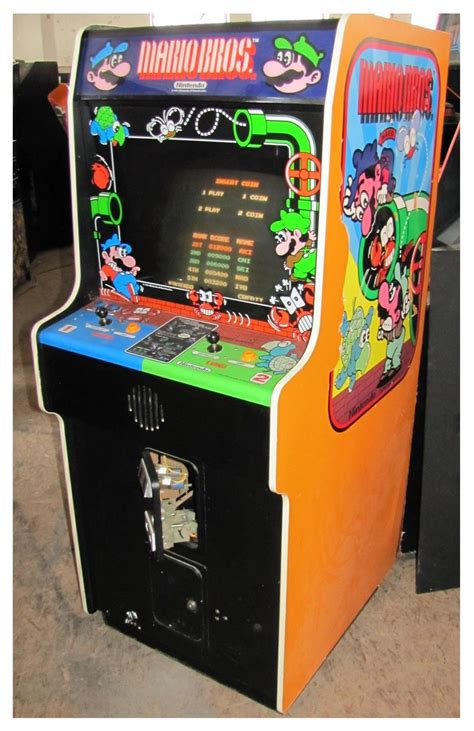 Mario Bros Arcade Cabinet Video Vintage Vintage Video Games Classic