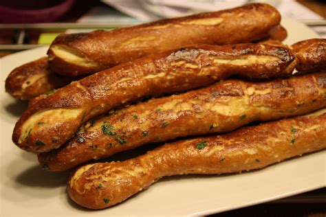 Place pretzels on prepared baking sheet. Baked Soft Pretzel Sticks - The Chunky Chef
