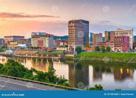 Charleston West Virginia Usa Downtown Skyline Stock Photo Image Of