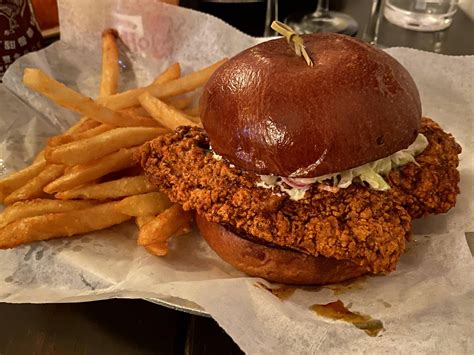 Hot chicken (or nashville hot chicken) is a type of fried chicken that is a local specialty of nashville, tennessee, in the united states. Nashville Hot Chicken Sandwich : eatsandwiches