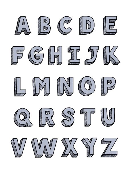 Alphabet Block Letters