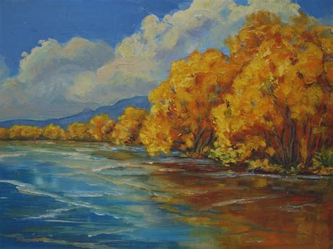 Autumn Reflections Painting By Celeste Drewien Fine Art America