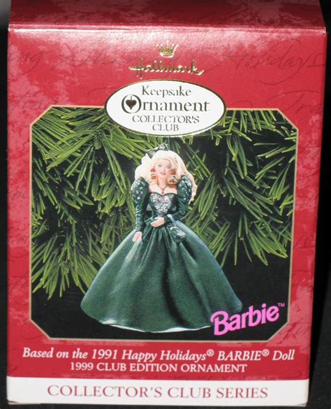 Holiday Barbie Collectors Club 4th 1991 Happy Holidays Barbie