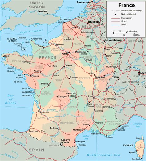Map Of France Maps Of The French Republic