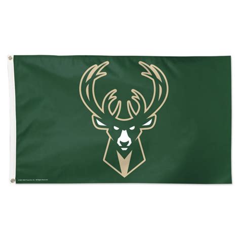 Milwaukee Bucks Flag Deluxe Logo 3′ X 5′ Urban Milwaukee The Store