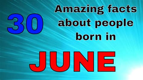 30 Amazing Facts About People Born In June Qualities Of People Born