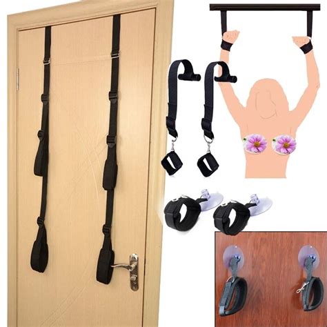 nylon sex hanging swing flirting sling jam door suspension bdsm restraint love aid sucker