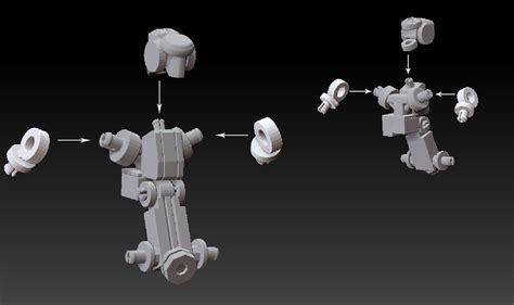 Fjm01 Freakin Jointed Mecha 3d Model 3d Printable Stl