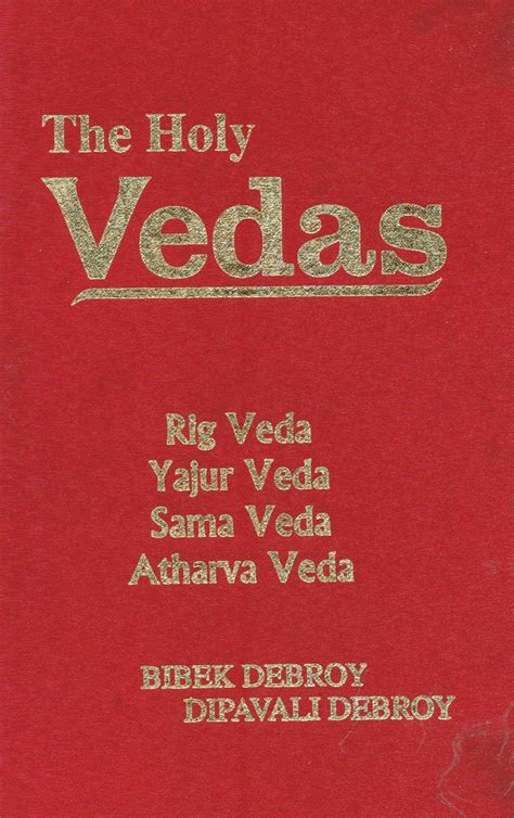 The Holy Vedas Rig Vedayajur Veda Sama Veda And Atharva Veda