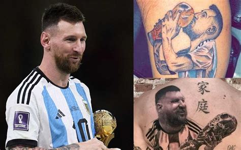 Messi Y Los Peores Tatuajes Por El Título Del Mundial De Argentina Mediotiempo